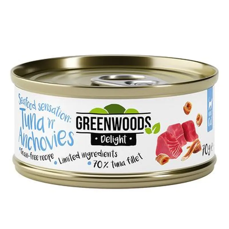 Greenwoods Delight Tuna with Anchovies - 6 x 70g
