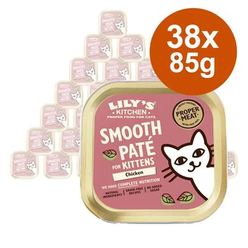 Lily's Kitchen Kitten Smooth Pat Selection Saver Pack 38 x 85g - Chicken