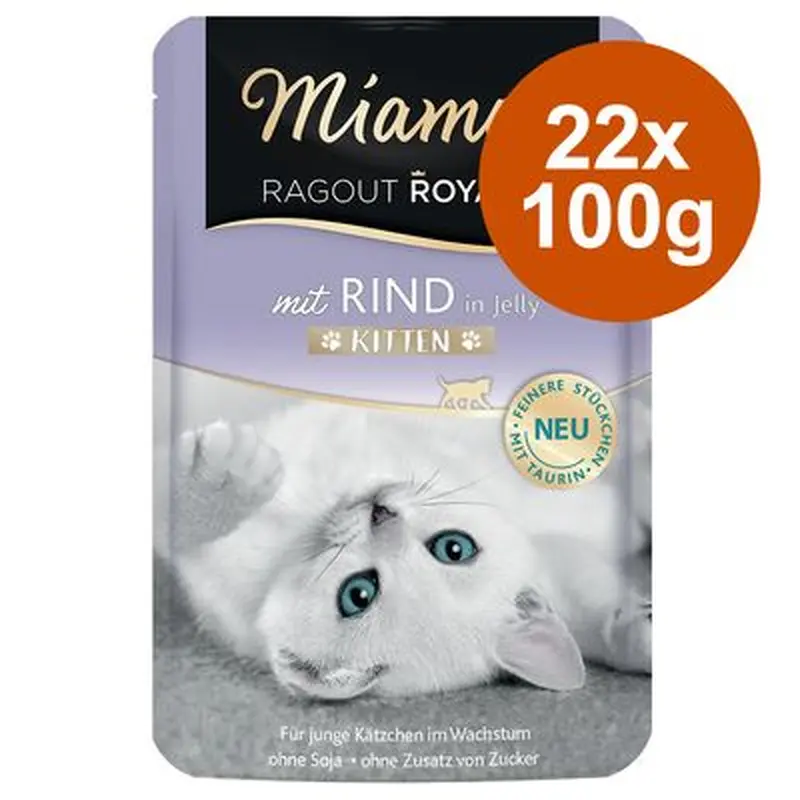 Miamor Ragout Royale Kitten in Jelly 22 x 100g - With Poultry