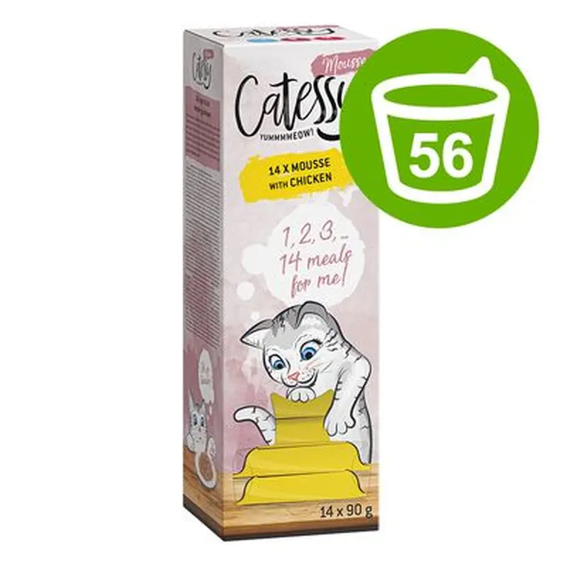Catessy Mousse Saver Pack 56 x 90g - with Chicken