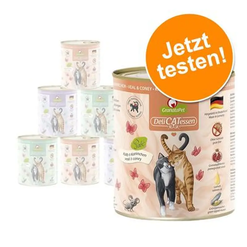 GranataPet DeliCatessen Tasting Pack 6 x 800 g - Tasting package III (without fish)