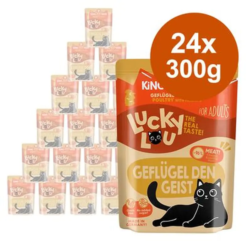 Lucky Lou Adult Saver Pack 24 x 300g - Poultry & Rabbit