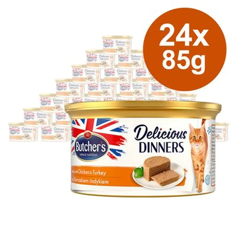 Butcher's Delicious Dinners 24 x 85g - Chicken & Turkey