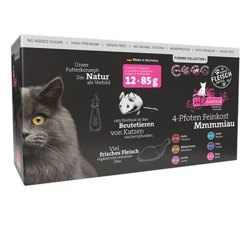 catz finefood Purrrr Pouches Mixed Pack 12 x 80/85g - Mixed Pack I