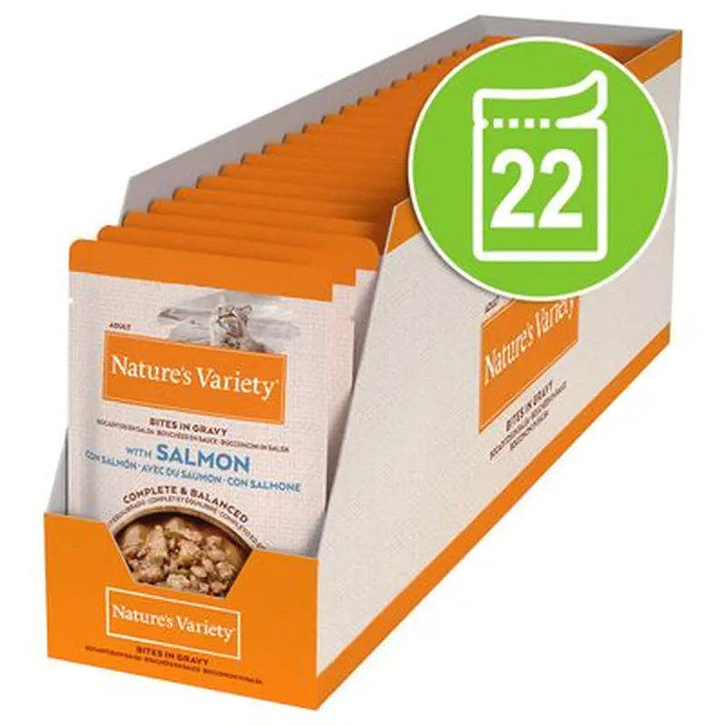 Nature's Variety Bites in Gravy 22 x 85g - with Turkey