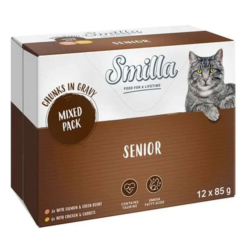 Smilla Senior Chunks in Gravy - Mixed Pack (12 x 85g)