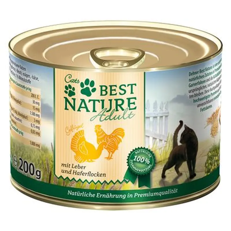 Best Nature Cat Adult 6 x 200g - Poultry & Rabbit