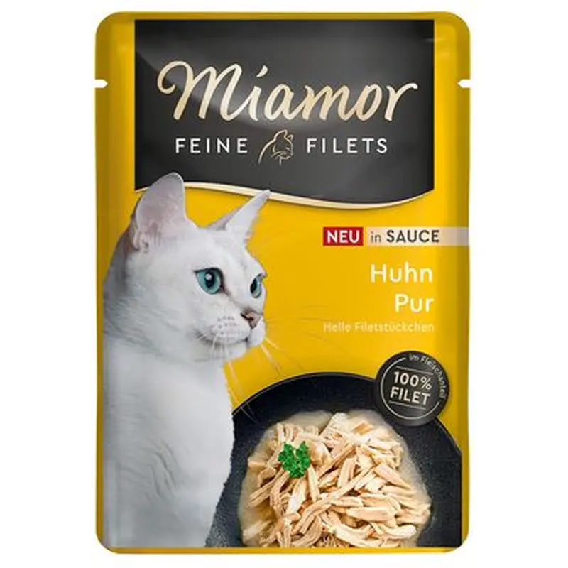 Miamor Fine Fillets in Sauce 6 x 100g - Tuna & Vegetables