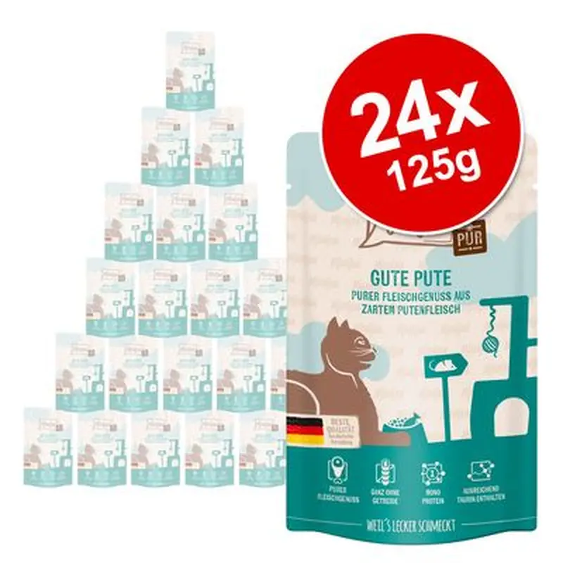 MjAMjAM Pure Meat Pouches Saver Pack 24 x 125g - Pure Chicken