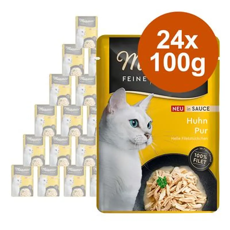 Miamor Fine Fillets in Sauce Saver Pack 24 x 100g - Pure Chicken
