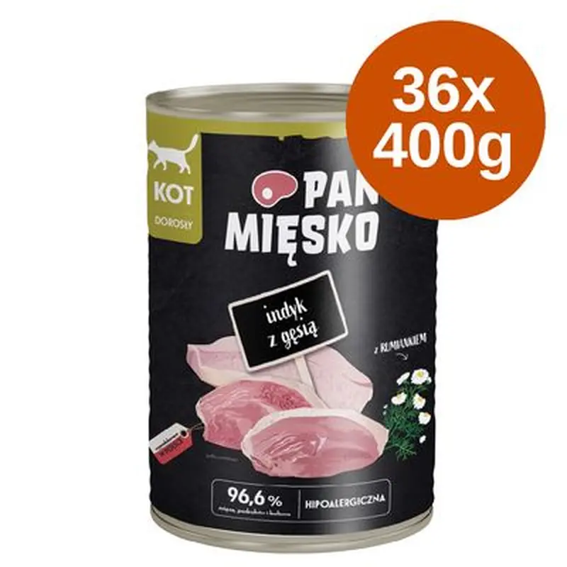 Pan Misko Cat Mega Pack 36 x 400g - Turkey with Rabbit