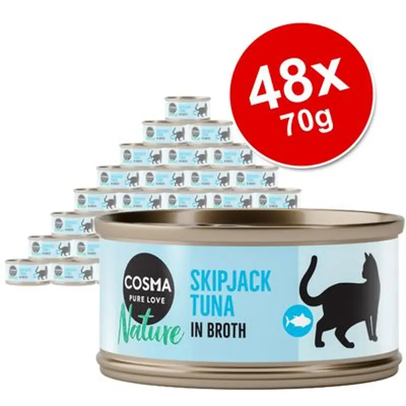Cosma Nature Saver Pack 48 x 70g - Chicken Breast & Tuna