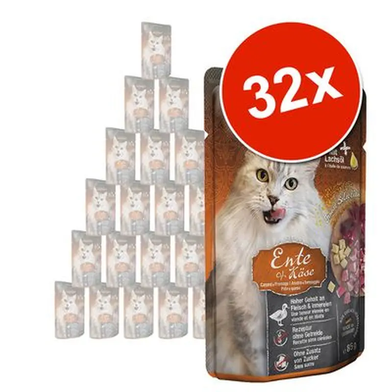 Economy Pack Leonardo Finest Selection Pouch 32 x 85 g - Kitten: poultry