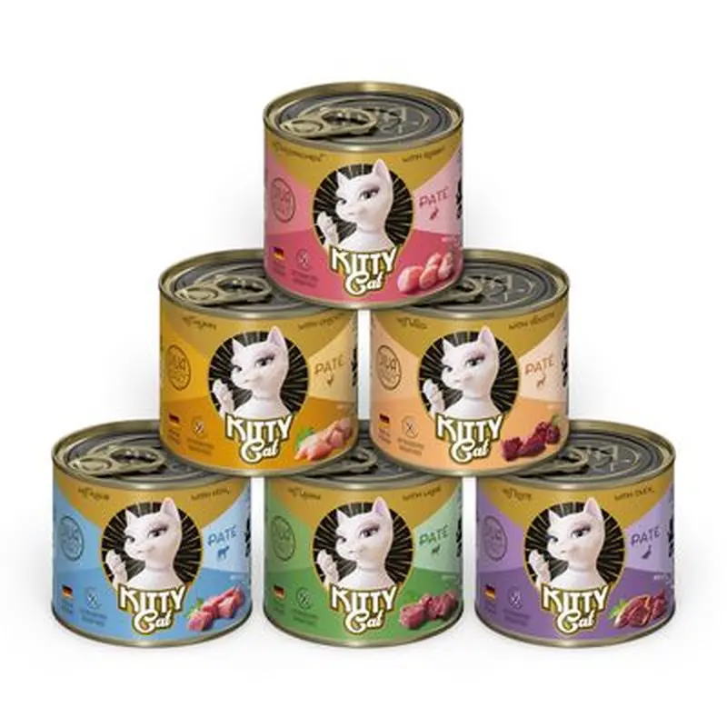 Kitty Cat Adult Pate 6 x 200g - Mixed Pack III (6 Varieties)