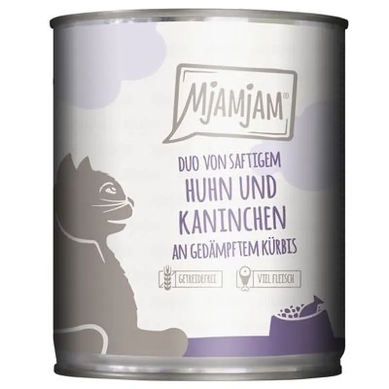 MjAMjAM Duo 6 x 800g - Tender Duck & Good Turkey with Steamed Pumpkin
