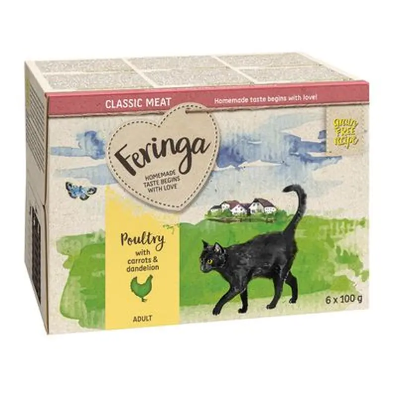 Feringa Classic Meat Menu Trays 6 x 100g - Rabbit & Turkey