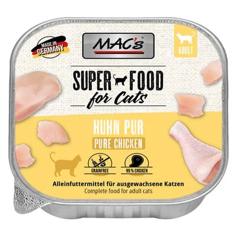 MACs Cat Trays 16 x 100g - Pure Turkey