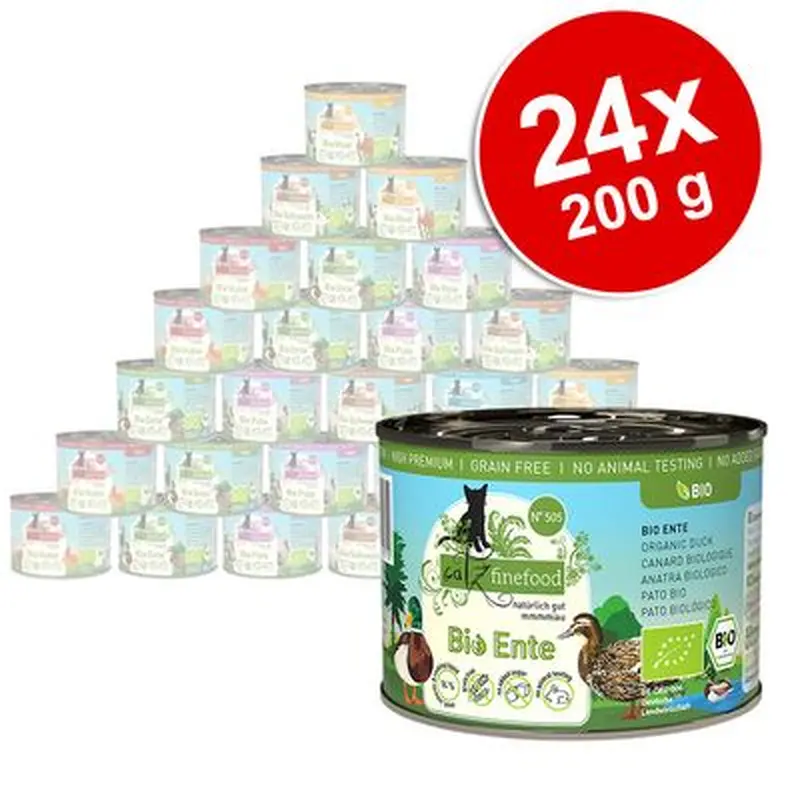catz finefood Bio Saver Pack 24 x 200g - No. 507 Organic beef