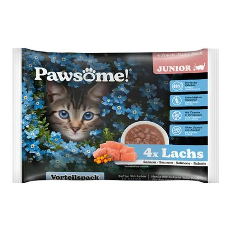 Pawsome Junior Saver Pack 8 x 85g - Salmon