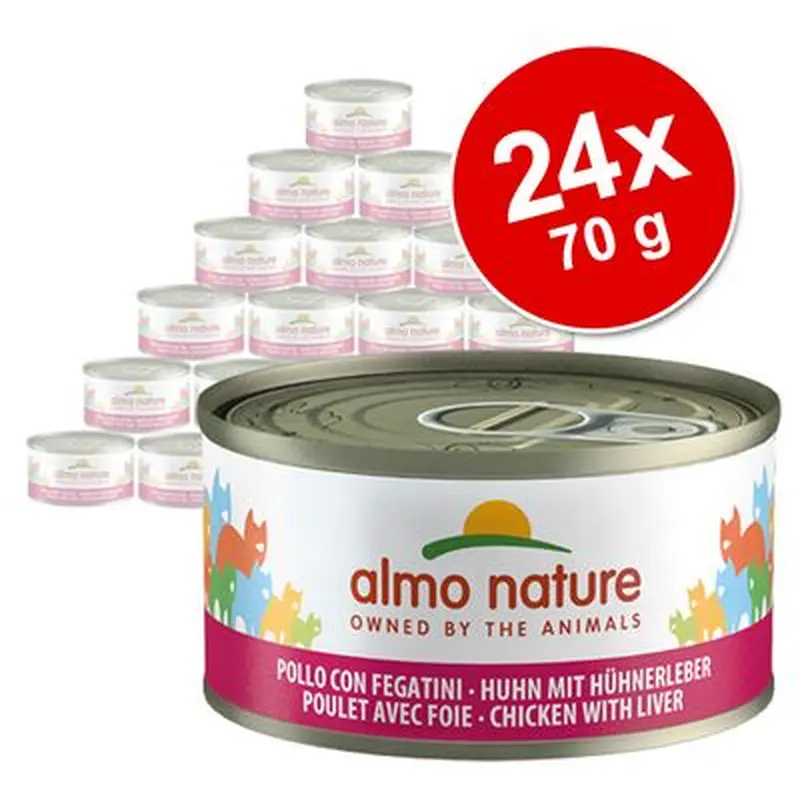 Almo Nature Saver Pack 24 x 70g - HFC Mixed Pack with Chicken (3 Varieties)