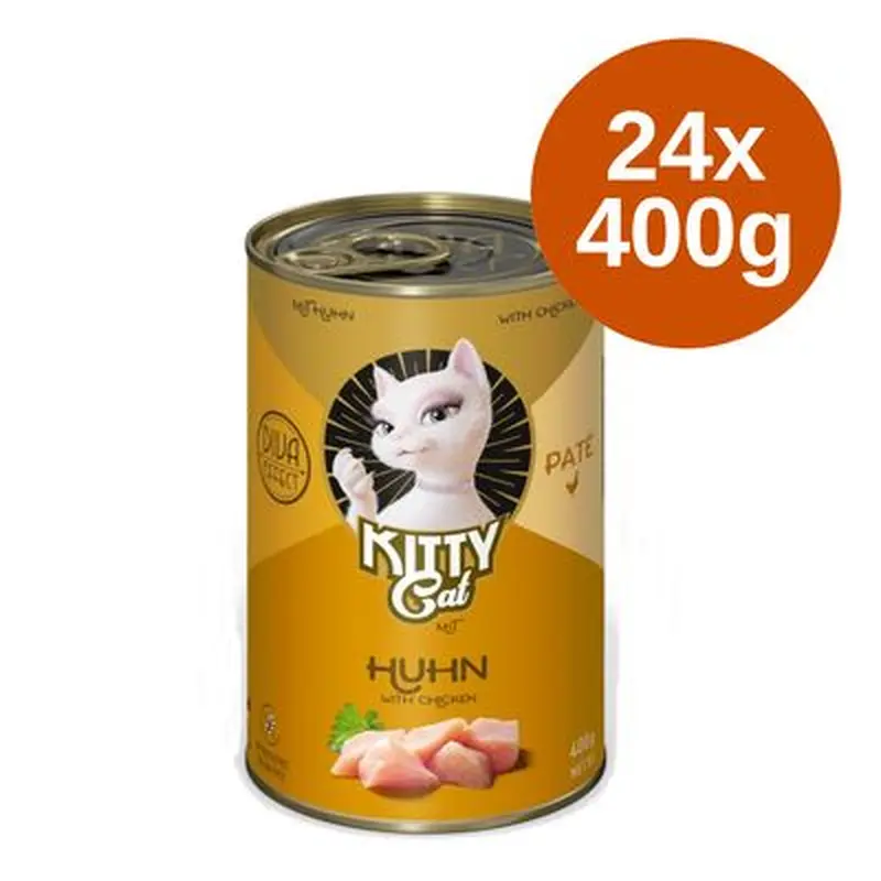 Kitty Cat Adult Pate Saver Pack 24 x 400g - Mixed Pack III (6 Varieties)