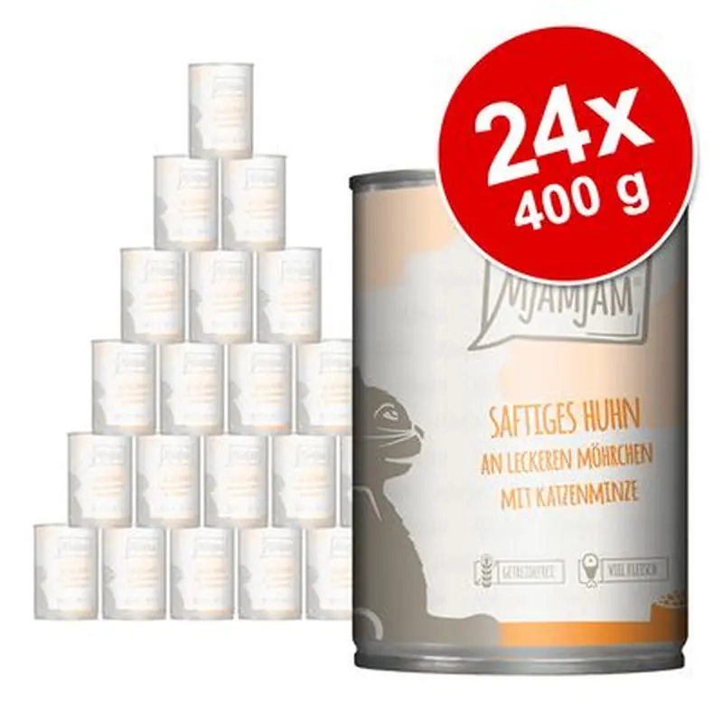MjAMjAM Saver Pack 24 x 400g - Tender Duck & Poultry with Tasty Carrots