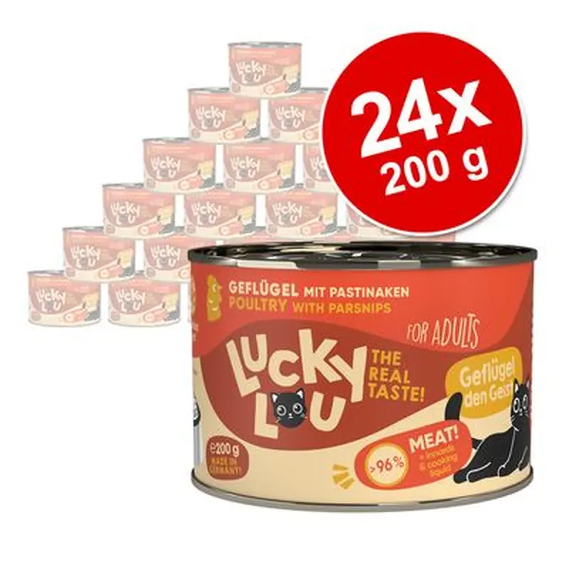 Lucky Lou Adult Saver Pack 24 x 200g - Mix II: Game mix (4 varieties)