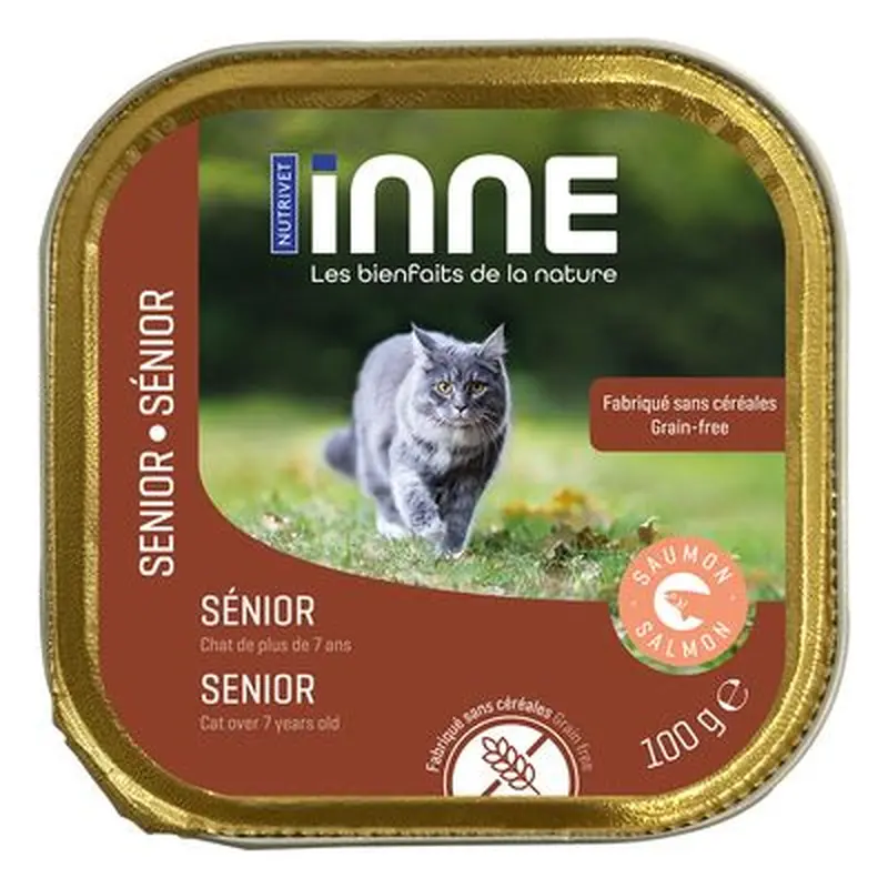 Nutrivet Inne Senior Cat with Salmon - 16 x 100g