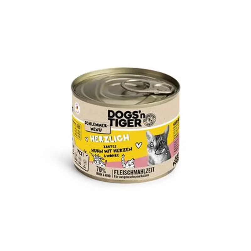 Dogs'n Tiger Gourmet Menu 6 x 200g - Kitten Chicken with Trout