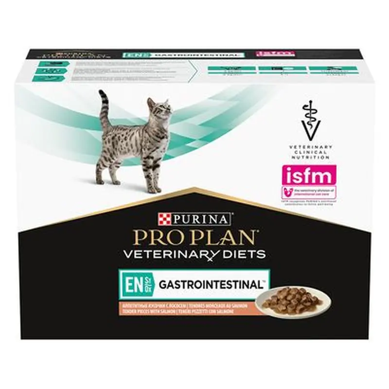 PURINA PRO PLAN Veterinary Diets Feline EN ST/OX Gastrointestinal - Salmon - 10 x 85g