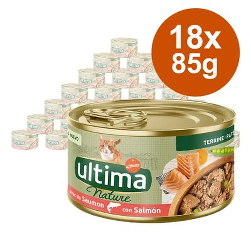 Ultima Nature Pat 18 x 85g - Salmon