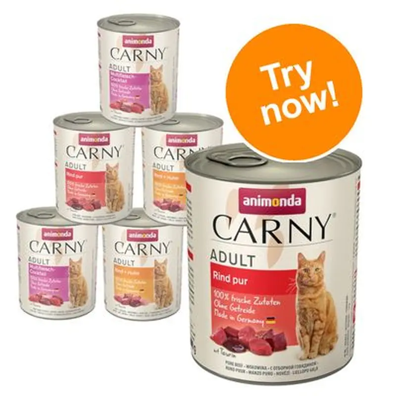 animonda Carny Adult Mixed Trial Pack 6 x 800g - Mixed Pack I: Beef Selection