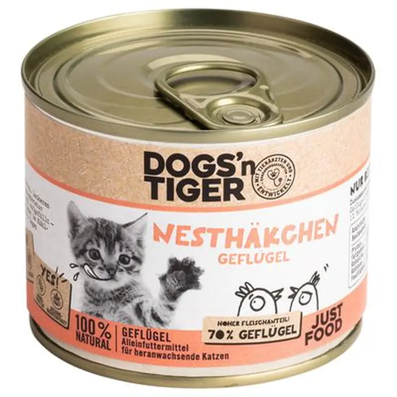 Dogs'n Tiger Junior Cat 6 x 200g - Poultry