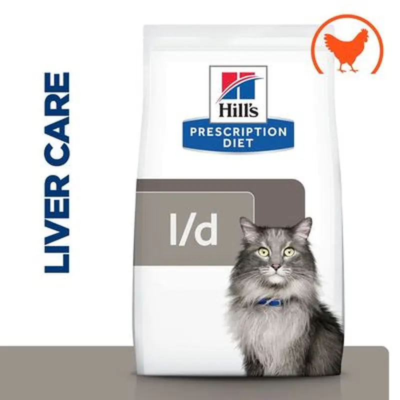 Hill's Prescription Diet Feline l/d Liver Care - Chicken - Economy Pack: 3 x 1.5kg