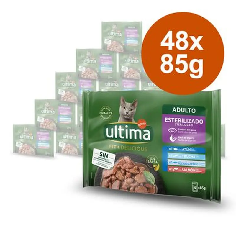 Ultima Cat Sterilised 48 x 85g - Meat Selection