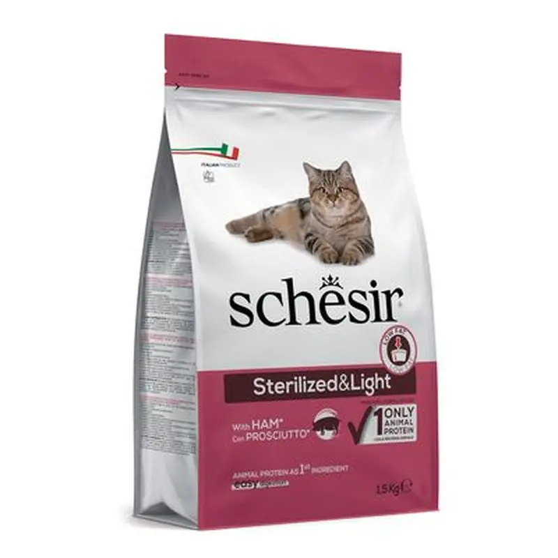 Schesir Sterilised & Light with Ham - 10kg