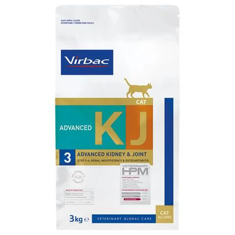 Virbac Veterinary HPM Cat Advanced Kidney & Joint Support KJ3 - 3kg