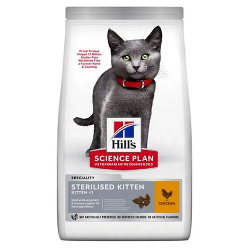 Hills Science Plan Sterilised Kitten Chicken - Economy Pack: 2 x 10kg