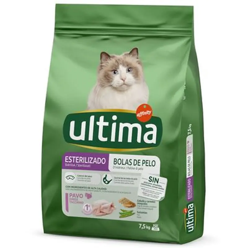 Ultima Sterilised Hairball  Turkey & Barley - Economy Pack: 2 x 7.5kg