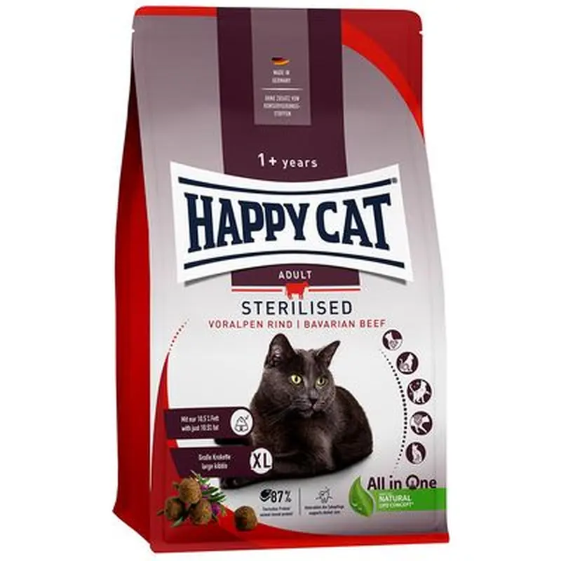 Happy Cat Sterilised Bavarian Beef - 1.3kg