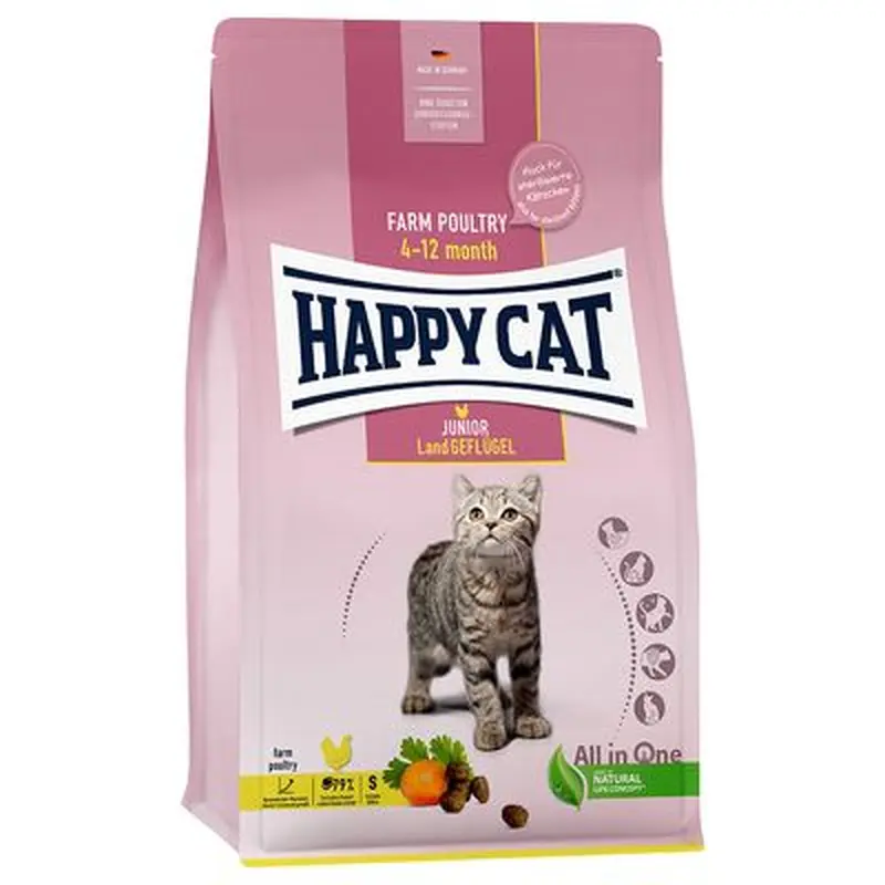 Happy Cat Young Junior Farm Poultry - 1.3kg