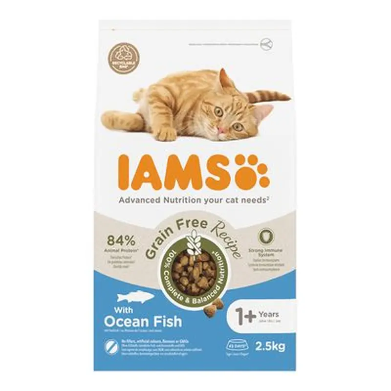 IAMS Advanced Nutrition Grain-Free with Ocean Fish - Economy Pack: 2 x 2.5kg