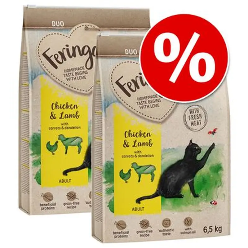 Feringa Dry Cat Food Economy Packs - Kitten Poultry (2 x 6.5kg)