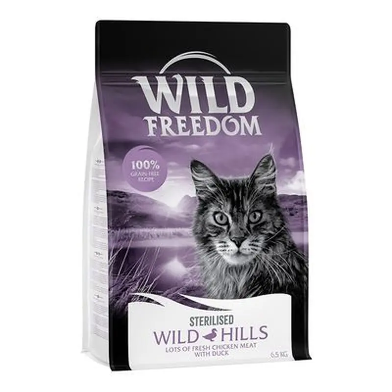 Wild Freedom Adult \"Wild Hills\" Sterilised Duck - Grain-Free - Economy Pack: 2 x 6.5kg