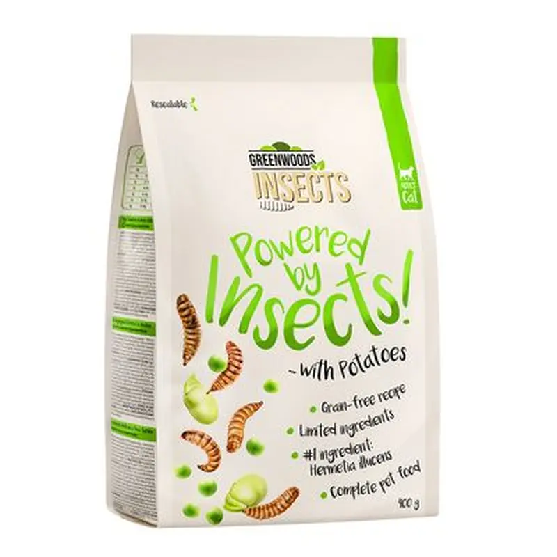Greenwoods Insects with Potatoes, Peas & Fava Beans - 3kg