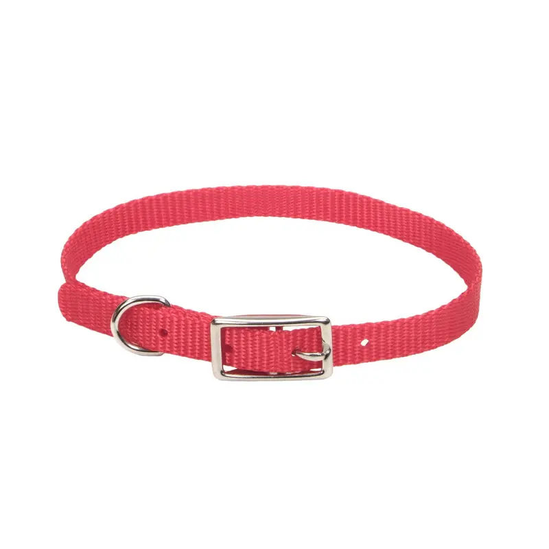Coastal Style 301 3/8" x 10" Nylon Web Collar Red 