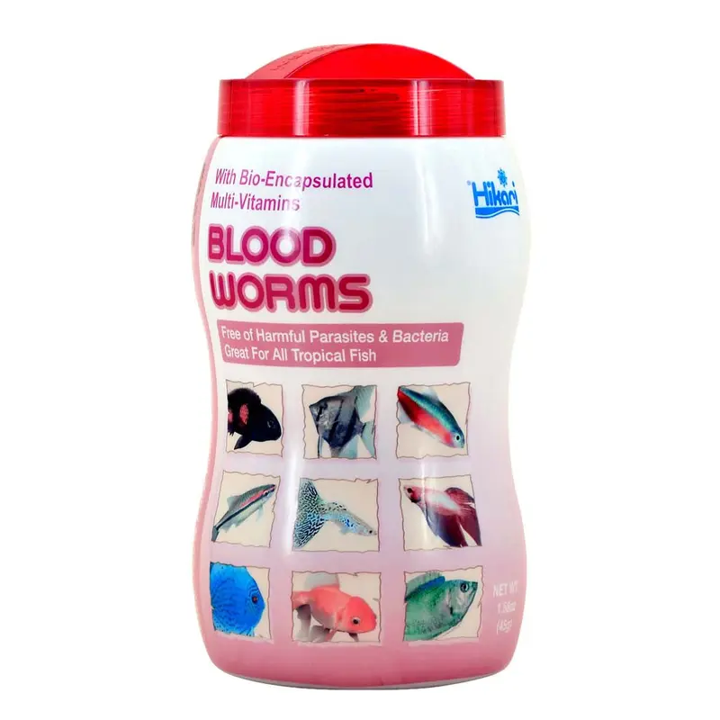 Hikari Bio-Pure Bloodworms Freeze Dried Fish Food 1.58 oz