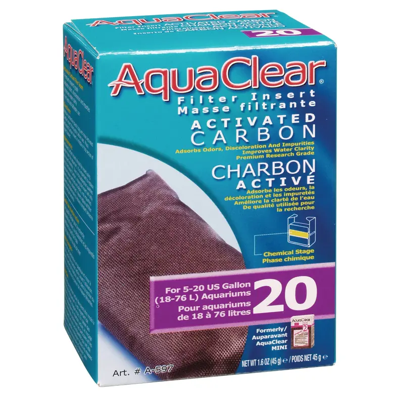 Aqua Clear 20 Activated Carbon Insert 1pk A597