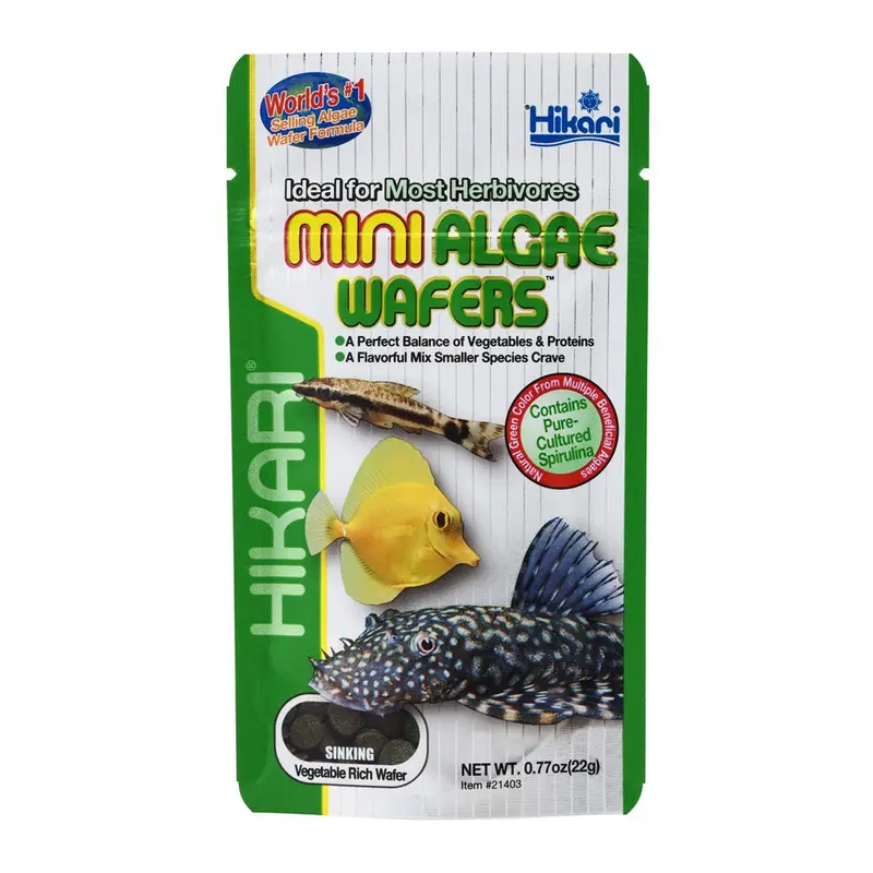 Hikari Algae Wafers Sinking Wafer Fish Food 0.77 oz Mini