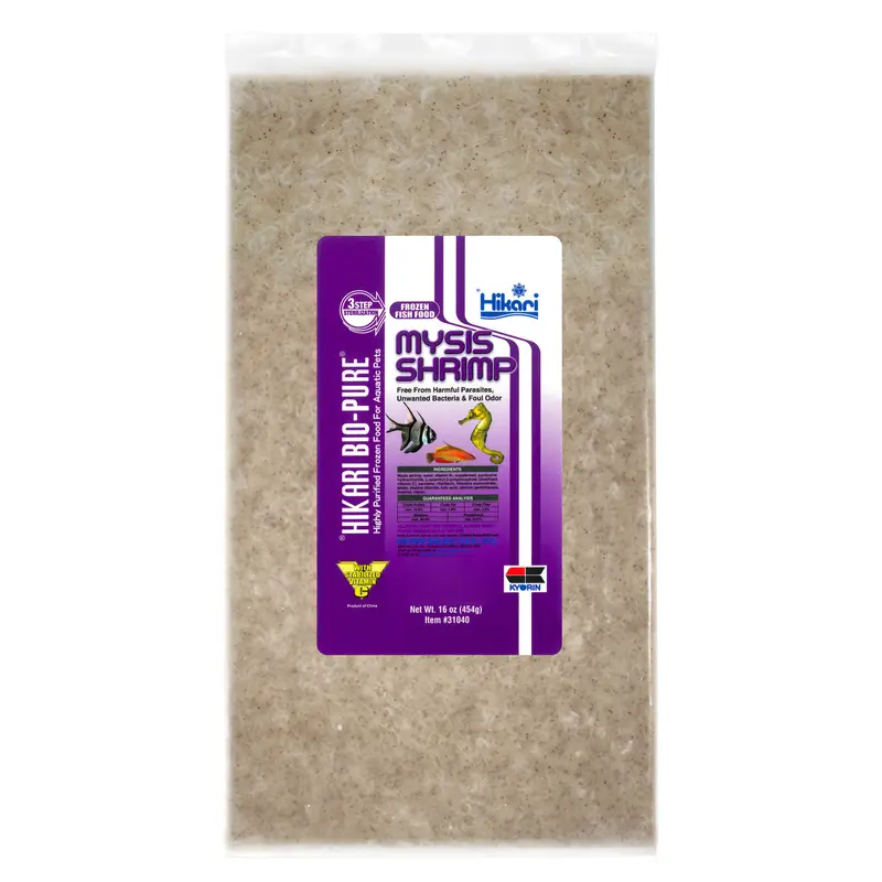 Hikari Bio-Pure Frozen Mysis Shrimp Fish Food 16 oz SD-5 (DD)